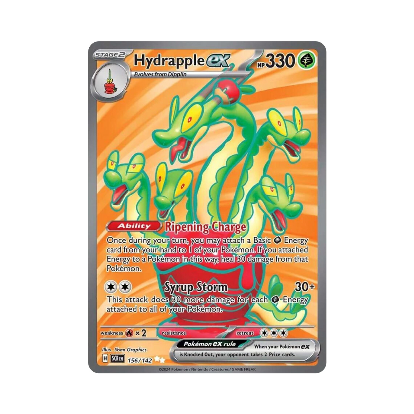 Hydrapple ex - 156/142 - SV07: Stellar Crown (SV07)
