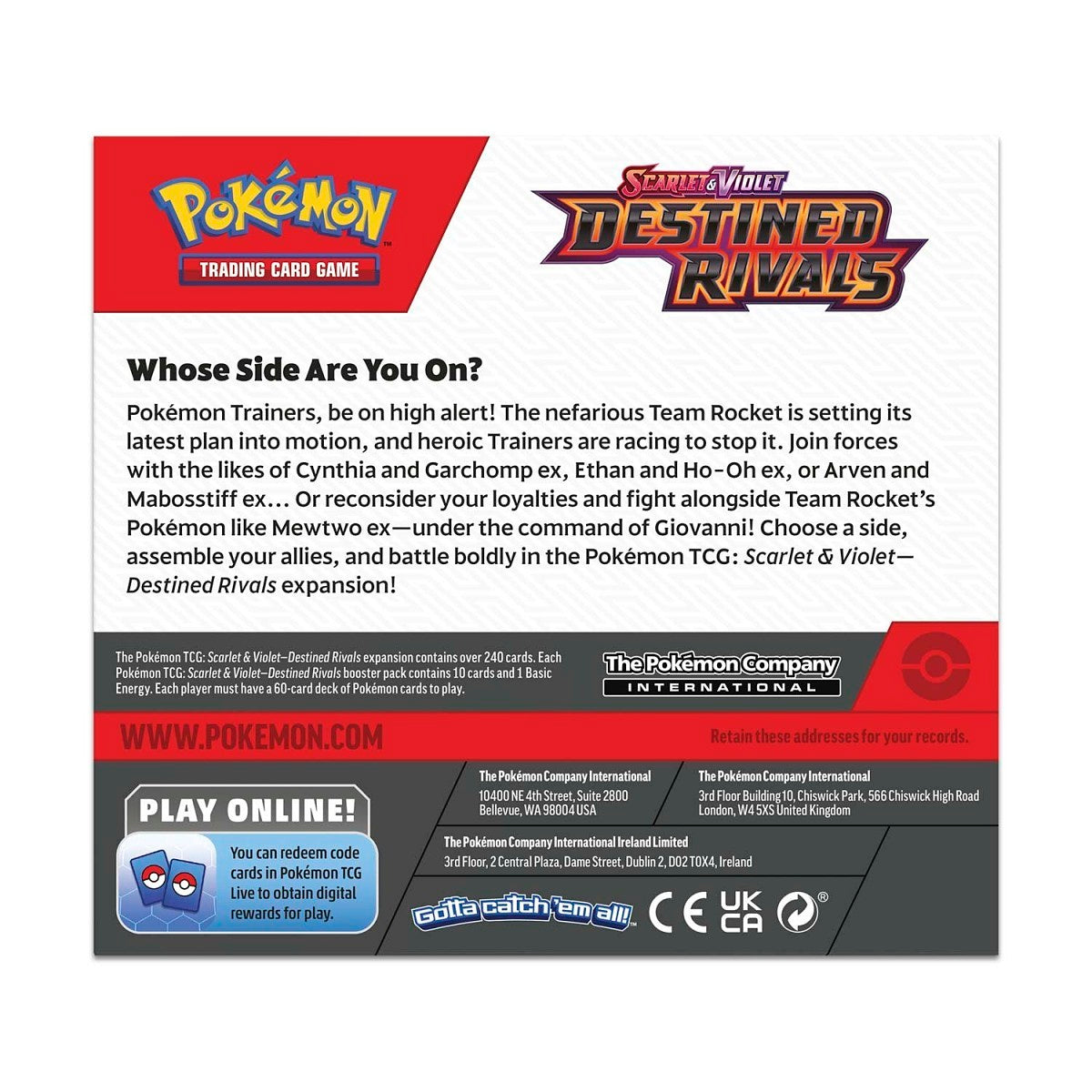 Scarlet & Violet-Destined Rivals Booster Display Box (36 Packs)