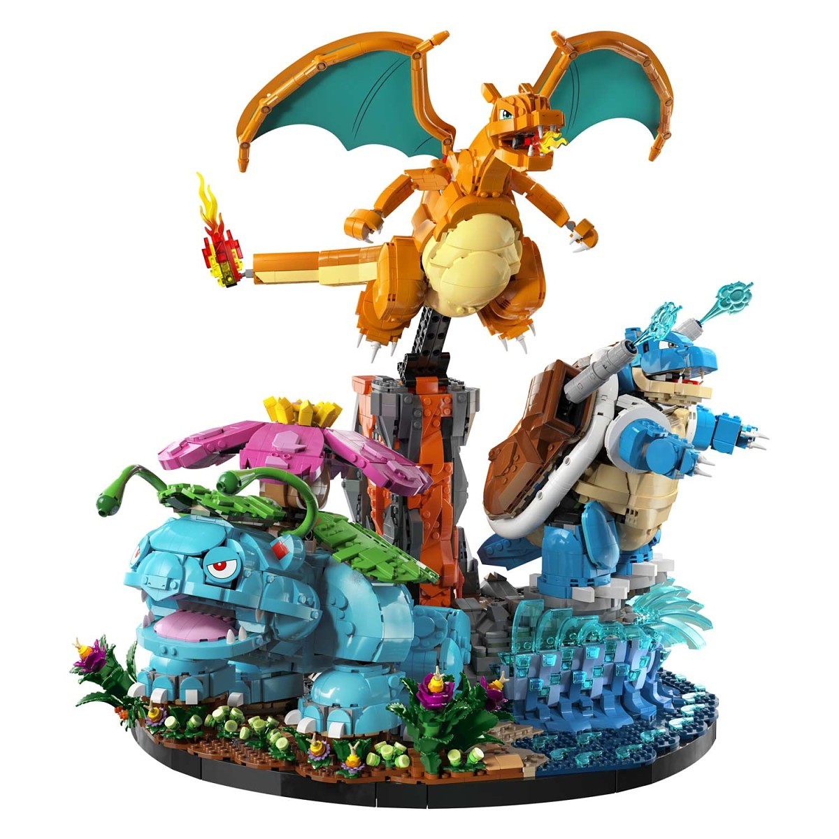 LEGO® Pokémon™ Venusaur, Charizard y Blastoise